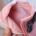 Baskets "Krasovki" à LED pour filles, taille 21 à 30, chaussures lumineuses, pour enfants, avec ruban de princesse