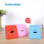 Coffre-fort créatif à mastication automatique du visage humain, chat, économie d'argent, capteur Intelligent pour enfants