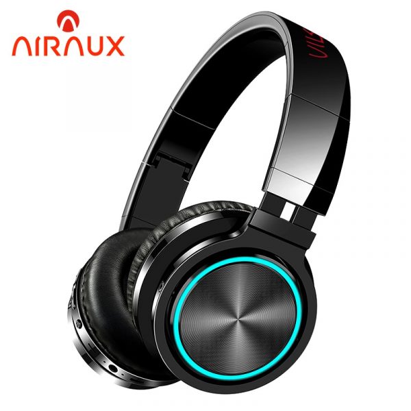 joueur pc BlitzWolf AIRAUX AA-ER1 ecouteur bluetooth sans fil casque HiFi stéréo jeu casque RGB lumière HD appel TF carte écouteur pour PC Gamer