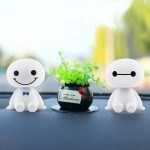 Cartoon Plastic Cute Shaking Head Robot Toys Doll Automotive Decoration Auto Interior Dashboard Bobble Head Toys Car Ornament
