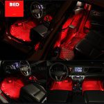 LED Car Foot Light Ambient Lamp With USB Wireless Remote Music Control Multiple Modes Automotive Interior Decorative Lights