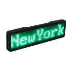 Bluetooth digital LED badge DIY programmable scrolling message mini LED display party event clear 11*55 pixels LED name sign