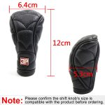 Uxcell Universal Anti-Slip Soft Sponge Padded Zipper Closure Car Gear Shift Knob Cover Black