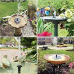 Mini fontaine d'eau solaire flottante pour piscine, étang, cascade, décoration de jardin, bain d'oiseaux en plein air