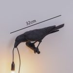 Designer Bird Lamp LED wall lamp with plug in cord Living Room bedside Lights Aisle Restaurant Home Decor Bird Wall Light Fixtur