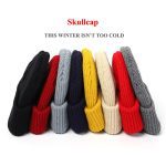 Bonnet tricoté pour hommes et femmes, casquette d'hiver chaude, rétro, Baggy, Melon, manchette noire, Docker, 2020