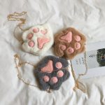 Sac à bandoulière avec fermeture éclair en forme de patte d'ours pour filles, joli porte-monnaie en peluche douce pour enfants, accessoires pour bébés garçons