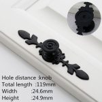 KK&FING Black Aluminum Alloy Kitchen Cabinet Handles Dresser Drawer Pulls Cupboard Wardrobe Door Knobs Furniture Handle Hardware