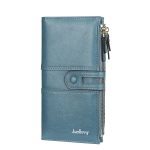 Portefeuille classique en cuir avec gravure de nom pour femme, grand porte-cartes tendance, féminin, portefeuilles de marque avec fermeture éclair, collection 2020
