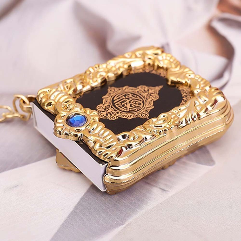 Mini-pendentif-islamique-musulman,-porte-clés-pour-arche-du-coran,-livre-en-vrai-papier,-peut-lire-de-petits-bijoux-religieux-pour-femmes,-1-pièce Mini pendentif islamique musulman, porte-clés pour arche du coran, livre en vrai papier, peut lire de petits bijoux religieux pour femmes, 1 pièce
