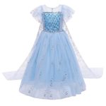 Robe de princesse des neiges pour les filles,vêtements de taille 4 à 10 ans, robes pour enfants, costume d'Halloween ou s'habiller pour le carnaval,