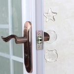 Door Stoppers Wall Protection Safety Shock Absorber Door Handle Bumpers Security PU Transparent Wall Starfish Shape Protectors