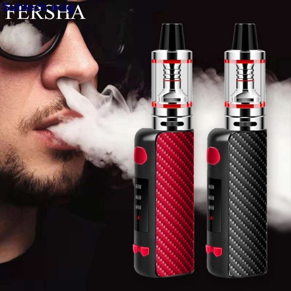 Cigarettes électroniques vapoteur 80W, stylo narguilé, mini vaporisateur Mech Box Mod 1800mah, Kits de démarrage vapoteur, vapeur de corps métallique 510