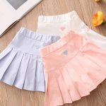 Vêtements d'été en coton pour enfants de 3 4 6 8 9 10 12 ans, jupe avec short, entraînement de danse, à la mode, 2021