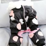 Winter Dog Clothes Hoodie Coat Big Polka Dot Cotton Coat Thicken Winter Warm Clothes for Small Dogs Puppy Sweater Dogs Pets