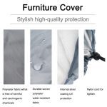 Waterproof Patio Chair Cover Egg Swing Chair Dust Cover Protector With Zipper Protective Case Outdoor Hanging Egg Chair Cover