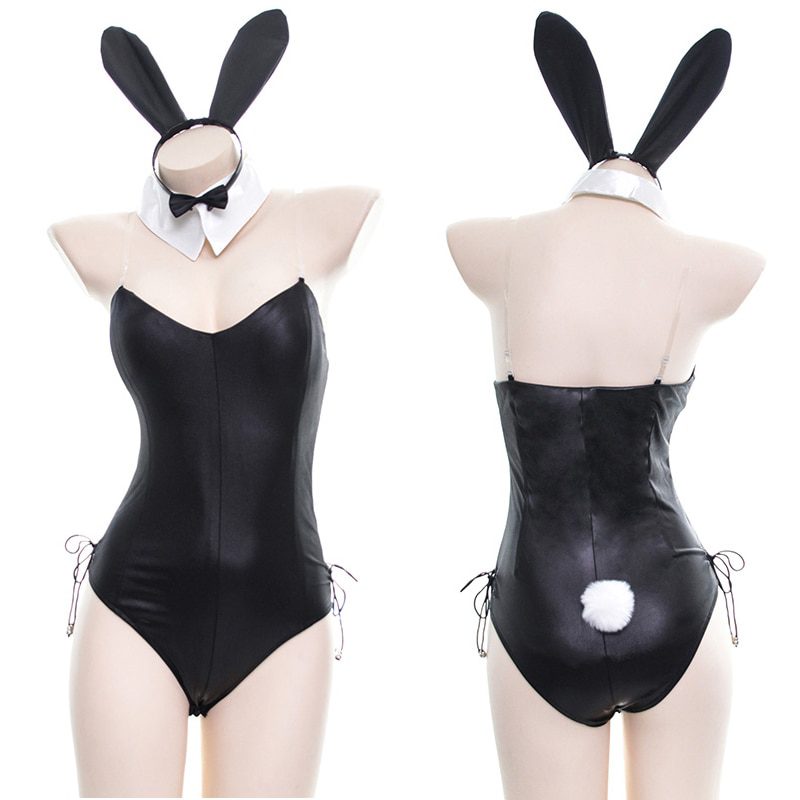 Lapin-Sexy-et-mignon-pour-fille,-matériel-en-Faux-cuir,-ensemble-femme-de-bonne-qualité,-peut-être-porté-pour-le-spectacle-de-bande-dessinée,-Costume-Cosplay-lapin-Kawaii Lapin Sexy et mignon pour fille, matériel en Faux cuir, ensemble femme de bonne qualité, peut être porté pour le spectacle de bande dessinée, Costume Cosplay lapin Kawaii