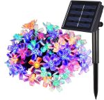 12/20 Led Solar Powered Butterfly Fiber Optic Fairy String Lights Waterproof Christmas Outdoor Garden Holiday Decoration Lights