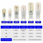 5pcs/lot LED Bulb 3W 5W G4 G9 Light Bulb AC 220V DC 12V LED Lamp SMD2835 Spotlight Chandelier Lighting Replace Halogen Lamps