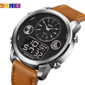SKMEI Sport Militaire Montres Hommes Marque Chrono Compte À Rebours Chronomètre Horloge De Luxe Électronique LED Montre Numérique Étanche Relogio