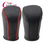 Color My Life Leather Gear Shift Collars Fit for Toyota Corolla Rav4 Rav 4 2014 - 2019 Accessories AT Gear Head Shift Knob Cover
