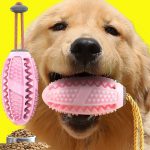 Popular Rubber Kong Dog Toy for French Bulldog Dog Teeth Brush Dog Chew Ball Interactive Pet Toys Labrador Teeth Cleaning Tools