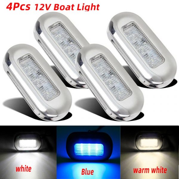 DC 12V Boat Light Stair Deck Side Marker Transom Light Marine Courtesy Indicator Turn Signal Lighting Tail Lamp Yacht Accessory