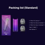 VOOPOO V Jusqu'à Pro Pod Kit 900mAh Batterie 3ml 0.7ohm 1.2ohm Résistance Cosse Cartouche Type-c Charge E-Cigarette 0.69 ''Écran OLED
