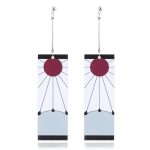 Boucles d'oreilles en acrylique Demon Slayer Kimetsu no Yaiba Blade of Ghost, pour femmes et hommes, accessoires de bijoux Cosplay, cadeau