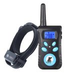 Training Collar With Remote Dog Bark Collar 2-in-1 Automatic Bark Stop Shock Collar 550Yard Range Rechargeable And Waterproof