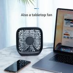 Baseus Car Back Seat Mini USB Foldable Silent Fan Cooler Portable Air Cooling Fan Use Desktop Office Fan Three Grade Wind Speed