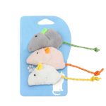 3pcs New Plush Simulation Mouse Cat Toy Plush Mouse Cat Scratch Bite Resistance Interactive Mouse Toy Palying Toy For Cat Kitten
