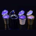 1Pcs For OPEL Vauxhall Astra H Insignia J Vectra C Corsa Car Ashtray With Led Lights With Logo Creative Personality Car Supplies