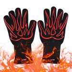 BBQ Grill Gloves Heat Resistant GMG New Material 1472℉ Silicone Non-Slip Cooking Baking Barbecue Oven Gloves