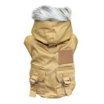 Pet Cats and Dogs Winter Warm Down Jacket Jacket Medium and Small Dog Chihuahua Hooded Clothes Lightweight Hoodie