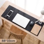 Grand tapis de souris pour ordinateur de bureau, de bureau, de Table, clavier, antidérapant, en feutre de laine, pour Gamer