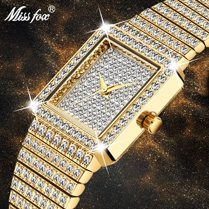 MISSFOX-Diamond-Watch-For-Women-Luxury-Brand-Ladies-Gold-Square-Watch-Minimalist-Analog-Quartz-Movt-Unique-Female-Iced-Out-Watch MISSFOX Diamond Watch For Women Luxury Brand Ladies Gold Square Watch Minimalist Analog Quartz Movt Unique Female Iced Out Watch