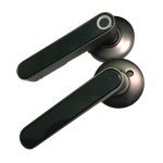 Smart Biometric fingerprint Door Lock Code Phone APP Bluetooth One time code Dynamic code Unlock log Wooden Door handle lock