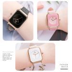 Fashion Women Watches 2021 New WWOOR Brand White Leather Rectangle Minimalist Watch Ladies Quartz Dress Wrist Watch Montre Femme