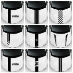 Fashion WRC Stripe Car Covers Vinyl Racing Sports Decal Head Car Sticker Wrap Vinyl Stickers For Car Head Decoration