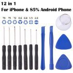 Kit d'outils à main ouverture barre de levier écran démonter tournevis ensemble outils de réparation pour iPhone pour Samsung HuaWei Xiaomi téléphone portable