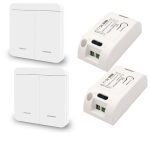 Diese 433Mhz wireless Wall Switch rf 86 wall panel transmitter Safety Switch and AC 110V 220V relay interruptor for Light Lamp
