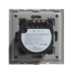 Bseed EU Standard Touch LED Dimmer 2 Gang 1 Way With Crystal Glass Panel Dimmer White Black Gloden Dimmer Switch