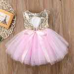 Robe de mariée pour fille, tenue, soirée, sans manches, vêtements fantaisie, à paillettes, fête, baptême, anniversaire