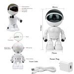 Shojzj – caméra Robot TUYA alexa echo 1080P HD, babyphone vidéo, wifi, Audio bidirectionnel, réseau IP, Vision nocturne, détection de mouvement, pour maison connectée
