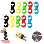 20 pièces de Clips de Style S pour câble de frein de vélo vtt, Guide de tuyau de boucle, Clip de ligne transversale de vélo