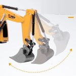 Jouet pelleteuse RC, petit excavateur RTR, en alliage d'ingénierie de voiture et plastique, pour enfants, cadeau de Noël, 2,4 Ghz, 6 chaînes, 1:24