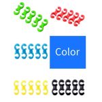20 pièces de Clips de Style S pour câble de frein de vélo vtt, Guide de tuyau de boucle, Clip de ligne transversale de vélo