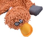 Pet Dog Squeaky Toy Durable Cute Papa Duck Making Sound Plush Dog Puppy Chew Toys Training Teething Toys For Small Medium Dogs