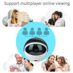 Shojzj – caméra Robot TUYA alexa echo 1080P HD, babyphone vidéo, wifi, Audio bidirectionnel, réseau IP, Vision nocturne, détection de mouvement, pour maison connectée